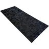 Tapete de couro preto natural 1,00x2,50 com bordas - 2