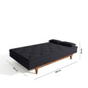 Ver imagem 4 de Sofá Cama 3 Lugares em Suede Tokio Yescasa