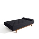 Ver imagem 6 de Sofá Cama 3 Lugares em Suede Tokio Yescasa