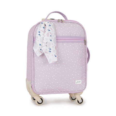 Mala de Rodinhas Bordo Bunny Lilás Just Baby