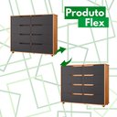 Ver imagem 6 de Comoda Doble 8 Gavetas Quarto Freijo com Titanium Vistas Flex - Albatroz