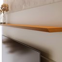 Ver imagem 7 de Painel para TV 65 pol com Bancada Suspensa 180cm Toronto C04 Freijó Off White Matte - Lyam Decor
