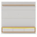 Ver imagem 2 de Painel para TV 65 pol com Bancada Suspensa 180cm Toronto C04 Freijó Off White Matte - Lyam Decor