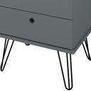Ver imagem 7 de Mesa para Escritório Escrivaninha Home Office Versa A02 Olmo Grafito - Lyam Decor
