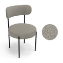 Ver imagem 5 de Cadeira Sala de Jantar Margara Kit 4 em Aço Preto Bouclê Ted D03 - D'Rossi