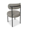 Ver imagem 7 de Cadeira Sala de Jantar Margara Kit 4 em Aço Preto Bouclê Ted D03 - D'Rossi