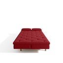 Ver imagem 7 de Sofá Cama 3 Lugares em Suede Tokio Yescasa