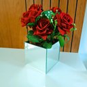 Ver imagem 7 de Vaso Decorativo Espelhado com Rosas Artificiais