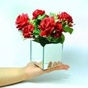 Ver imagem 4 de Vaso Decorativo Espelhado com Rosas Artificiais