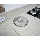 Ver imagem 3 de Lixeira Embutir Cozinha Granito Pia 3lts Inox Tampa Escovada