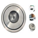 Ver imagem 2 de Lixeira Embutir Cozinha Granito Pia 3lts Inox Tampa Escovada