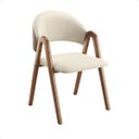 Ver imagem 5 de Kit 4 Cadeiras de Jantar em Madeira Maciça Tecido Linho