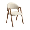 Ver imagem 5 de Kit 4 Cadeiras de Jantar em Madeira Maciça Tecido Linho