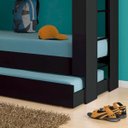 Ver imagem 4 de Treliche Ditália Cm-15 Preto com Cama Auxiliar e Prateleiras