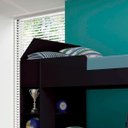 Ver imagem 3 de Treliche Ditália Cm-15 Preto com Cama Auxiliar e Prateleiras