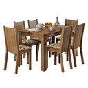 Ver imagem 2 de Conjunto Sala de Jantar Madesa Maris Mesa Tampo de Madeira com 6 Cadeiras - Rustic/bege Marrom