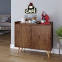 Ver imagem 2 de Aparador Buffet com 2 Portas Retrô Clean - Freijo - RPM Móveis