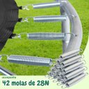 Ver imagem 5 de Cama Elástica Infantil Pula Pula Trampolim 2.44 M com Escada Capacidade 100 Kg Importway Iwce001