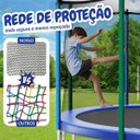 Ver imagem 3 de Cama Elástica Infantil Pula Pula Trampolim 2.44 M com Escada Capacidade 100 Kg Importway Iwce001