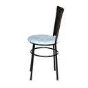 Ver imagem 4 de 6 Cadeiras para Mesa Preta Hawai Marrom Assento Floral Cor:floral Gelo
