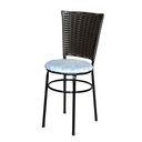 Ver imagem 2 de 6 Cadeiras para Mesa Preta Hawai Marrom Assento Floral Cor:floral Gelo