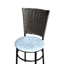 Ver imagem 3 de 6 Cadeiras para Mesa Preta Hawai Marrom Assento Floral Cor:floral Gelo