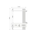 Ver imagem 2 de Painel Home P/ Tv até 45 Pol Jade Ripada 120x183cm Freijo/off White - Caemmun