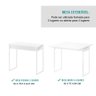 Conjunto Mesa Dobrável com 2 Banquetas Branco Carraro - 6