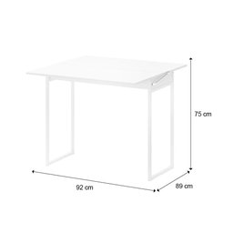 Conjunto Mesa Dobrável com 2 Banquetas Branco Carraro - 2