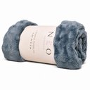 Ver imagem 3 de Cobertor Manta Solteiro Peseira para Cama Sofá Antialérgica Neo Bubbles Marinho 1,5x2,0m - Camesa