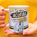 Ver imagem 4 de Caneca Flork Divertida - Só Me Acordo Depois do Café! Branca
