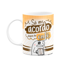 Ver imagem 1 de Caneca Flork Divertida - Só Me Acordo Depois do Café! Branca