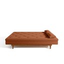 Ver mais imagens de Sofá Cama 3 Lugares em Suede Tokio Yescasa Laranja/Mel