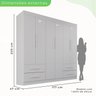 Guarda-roupa Casal 6 Portas 4 Gavetas Verona Premium - 5