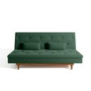 Ver imagem 5 de Sofá Cama 3 Lugares em Suede Tokio Yescasa