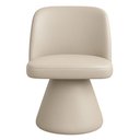 Ver imagem 2 de Cadeira de Jantar Base Giratória Liz Corano Off White - Nexta Casa
