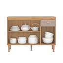 Ver imagem 4 de Balcão de Cozinha com Tampo 3 Portas 1 Gaveta 120cm Marti Yescasa Mel/Fendi