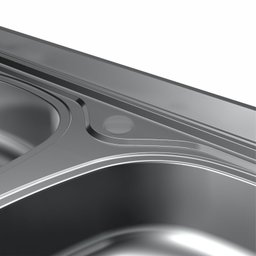Pia de Cozinha Aço Inox 120cmx53cm Cuba Esquerda Concretada Sem Válvula Bali GhelPlus - 4