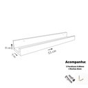 Ver imagem 3 de Prateleira Tempero Simples 55cm em Mdf Branco [f031]