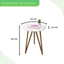 Ver imagem 3 de Mesa Lateral Corinto 100% MDF 60 cm Branco