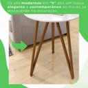 Ver imagem 5 de Mesa Lateral Corinto 100% MDF 60 cm Branco