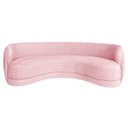 Ver imagem 5 de Sofá Curvo 3 Lugares Sala de Estar Recepção Noruega 180cm Suede - Doce Sonho Móveis Sala de Estar,ha