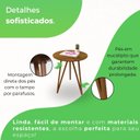 Ver imagem 4 de Mesa Lateral Corinto 100% MDF 60 cm Marrom