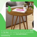 Ver imagem 6 de Mesa Lateral Corinto 100% MDF 60 cm Marrom
