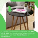 Ver imagem 6 de Mesa Lateral Corinto 100% MDF 60 cm Preto