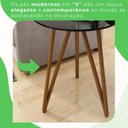 Ver imagem 5 de Mesa Lateral Corinto 100% MDF 60 cm Preto