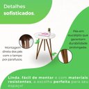 Ver imagem 4 de Mesa Lateral Corinto 100% MDF 70 cm Branco