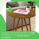 Ver imagem 6 de Mesa Lateral Corinto 100% MDF 70 cm Marrom