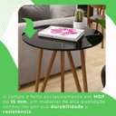 Ver imagem 6 de Mesa Lateral Corinto 100% MDF 70 cm Preto