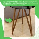 Ver imagem 5 de Mesa Lateral Corinto 100% MDF 70 cm Preto